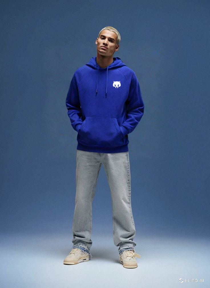 Hoddie Classic Azul Rey