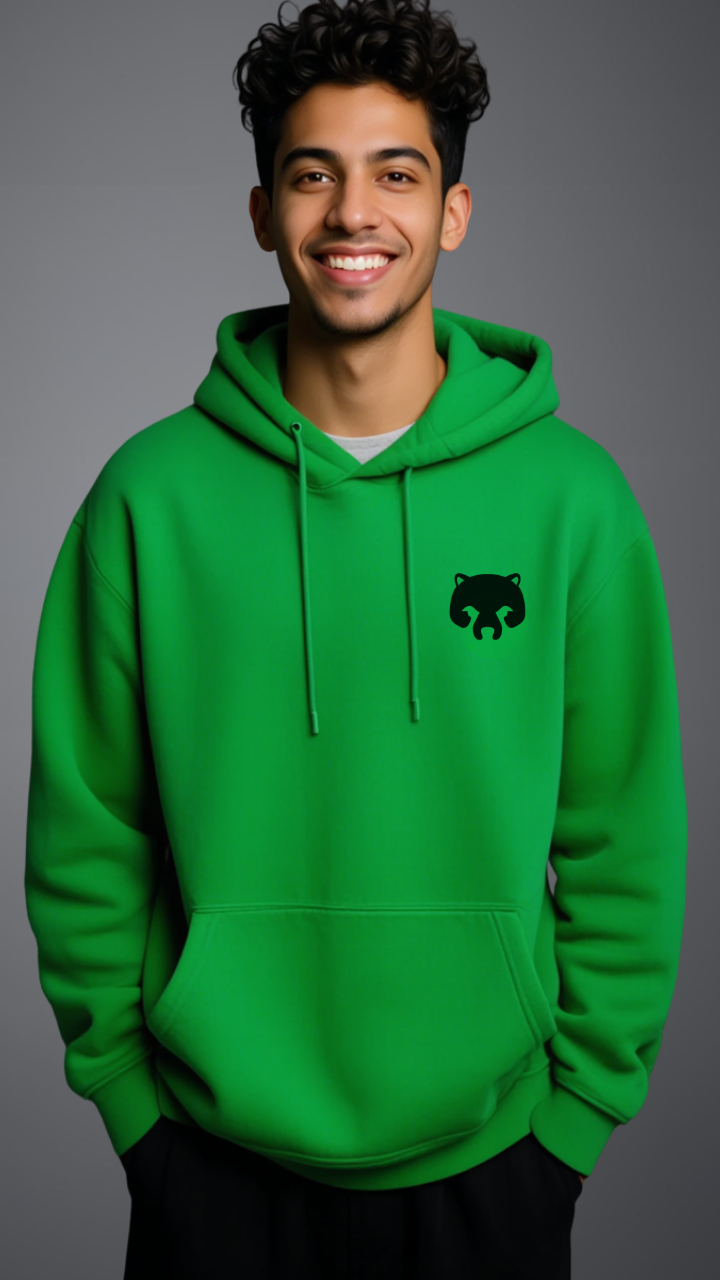 Hoddie Classic verde Neon