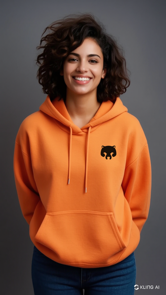 Hoddie Classic Naranja Neón